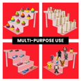 thumbnail image 4 of EVORETRO 4-Tier Clear Acrylic Display Risers – 2-Pack Shelf Organizer for Funko Pop, Figures, Perfume, Collectibles & More, 4 of 5