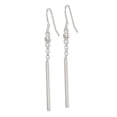 thumbnail image 2 of Auriga Fine Jewelry 925 Sterling Silver Fancy Bar Dangle Earrings for Women, 2 of 6