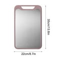 thumbnail image 2 of New Stainless Steel Cutting Board - Stainless Steel Cutting Boards For Kitche, Double-sided food-grade Stainless Steel Cutting Board For Cutting Meats, Fruits And Vegetables.(Red)S, 2 of 5