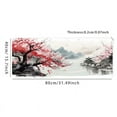 thumbnail image 6 of Ink Style Cherry Blossoms Plum Blossoms Gaming Mouse Pad Desk Mat Desk Pad Large Gaming Mousepad Office Keyboard Pad Computer Mouse Non-Slip Computer Mat Stitched Edges Mousepad, Long Mouse Pad, 6 of 8
