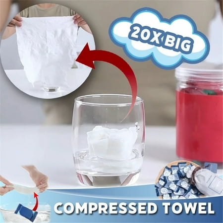 

Modern Home Decor Travel Portable Face 20pcs Mini Compressed Disposable Towel Towel Cotton Care Bathroom Products