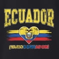 thumbnail image 3 of Wild Bobby Ecuador Flag Heart Vamos Ecuador Graphic | Women's Novelty T-Shirt | Soccer Football Fan Game Day Gift for Her Women Slim Fit Junior Tee, 3 of 5