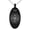 Black, variant on Stainless Steel Celtic Quaternary Knot Rune Engraved Small Oval Charm Pendant Necklace