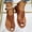Brown, variant on AXXD Women Brown Sandals New Summer Flat Sole Shoes Hollow Out Wearing Beach Sandals