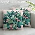 thumbnail image 3 of GOSMITH  Pillows for Couch Tropical Leaves Summer Palm Leaf Hawaii California Tree Jungle Pillows Cover Jungle Palm Leaves Oblong Cushion Cover Pillow with Zipper Soft Cozy for Bedroom, 3 of 5