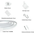 thumbnail image 4 of Rail de Rideau SDES-plafond, Rail de Rideau Incurvé de 5m, Rail de Plafond Flexible pour Rideaux, Séparateur de Pièce, Rideau de RV, Rideau de Douche, Système de Rail de Rideau d'Hôpital, 4 of 4