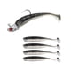 thumbnail image 1 of Cebos de pesca, señuelos duros de silicona, aparejos de pesca realistas portátiles con anzuelo Negro, 1 of 9