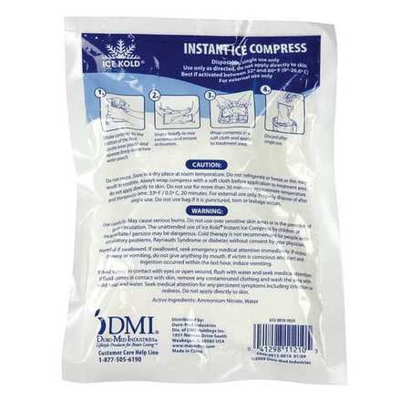 8-1/4" Instant Cold Pack, Dmi, 612-0010-9824