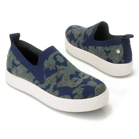 

Bernie Mev Jenna Knit Slip-on Platform Sneakers