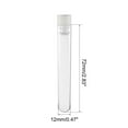 thumbnail image 2 of Uxcell 12x72mm Polystyrene Round Bottom Centrifuge Test Tubes White 20 Pack, 2 of 5