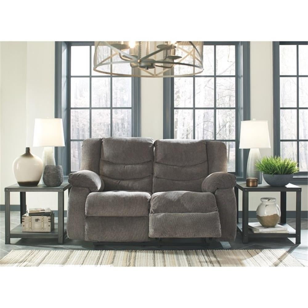 Signature Design by Ashley Tulen Reclining Loveseat in Gray