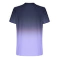 thumbnail image 4 of Agkizg Men's Gradient Short Sleeve T-Shirt, Crew Neck Casual Athletic Soft Breathable Pullover Tops, Lightweight Daily Outdoor Workout Basic Tee Shirts, 4 of 5