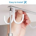 thumbnail image 2 of TIELUTT 3 Sets Mugs Hooks Under Cabinet,Coffee Cups Holder,Mugs Drying Racks,Bar Kitchen Storage Racks Metal Glass Rack under Glasses Rack Organizer Mini Rack Microwave Holder for Fridge, 2 of 8