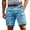 Blue,#070, variant on Cargo Shorts for Men Relaxed Fit 7 Inch Inseam Cargo Work Shorts Elasitc High Waisted Hiking Short Bermudas,XL