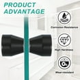 thumbnail image 6 of Uxcell Glass Shower Door Handle, Aluminum Alloy Back-to-Back Knob for Replacement Black, 6 of 7