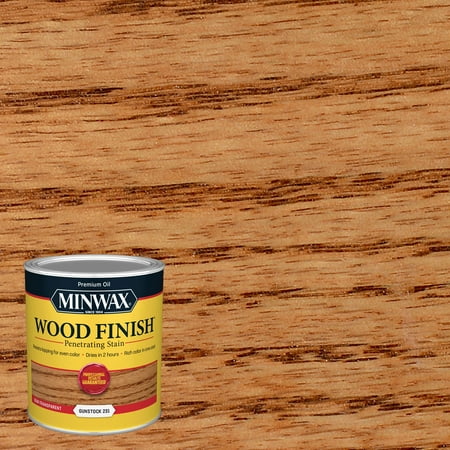 Minwax 700454444 Wood Finish Stain, Gunstock, 1 Quart, (1 Piece, 1 Pack)