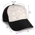 thumbnail image 2 of Naloa Beautiful Rabbit Adult adjustable Print Baseball Hat, Patchwork curved brim baseball capfor Men and Women, One Size, 2 of 5
