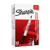 Sharpie S0811100 Twin Tip Permanent Markers, Black, Box of 12