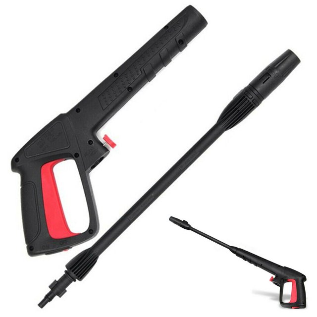 Muyoka Pistola de lavado de alta presión de 16 Mpa con punta de boquilla de rociado Pistola de lavado de autos Conector rápido Pistola de agua de alta presión para Black and Decker Herramienta de limp Muyoka Hogar