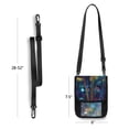 thumbnail image 4 of Secure Travel Neck Wallet Passport Holder Adjustable Strap For Men & Women 6*7.5in Mushrooms & Stars Colorful, 4 of 6