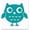 Teal, variant on Owl Wall Decal Girls Vinyl Art Wall Stickers Bedroom Wall Decor, 12x12-Inch Teal