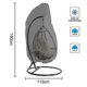 thumbnail image 5 of Hanging Chair Protective Cover, Waterproof, Windproof / Weatherproof--grey, 5 of 5