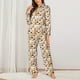 thumbnail image 2 of Balery Mushroom Conjunto de Pijama con Estampado para Mujer, Conjunto de Dos Piezas con Manga Larga, Ropa de Dormir Suave con Bolsillos, Pijamas Cómodos-Medium, 2 of 7