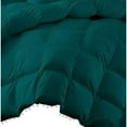 thumbnail image 3 of DNG Creations 3 Piece Pom Pom Box Design Comforter 550 GSM All Season White Vintage Pom-Pom Fringe ( Oversized Super King Size ) 100% Egyptian Cotton, Solid Teal Colour, 3 of 5