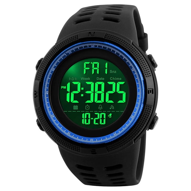 Reloj deportivo digital SKMEI para hombre, resistente al agua con cronómetro
