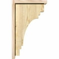 thumbnail image 3 of 6"W x 12"D x 20"H Pescadero Rough Sawn Corbel w/Backplate, Douglas Fir, 3 of 9