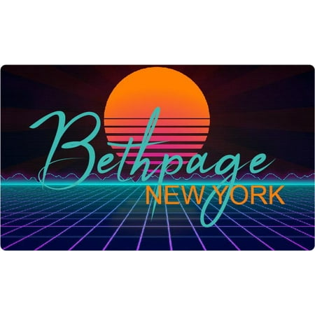 

Bellmore New York 4 X 2.25-Inch Fridge Magnet Retro Neon Design