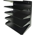thumbnail image 6 of EASY LIFE PRODUCTS Desk File Organizer Shelf Rack, Metal, black(5 Tier), 6 of 6