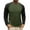 Army Green, variant on Men's Color Blocking Round Neck Shirt Outdoor Workout Sports Fitness Base Layer T-Shirt Tops Long Sleeve Casual Tees Dark Gray XL
