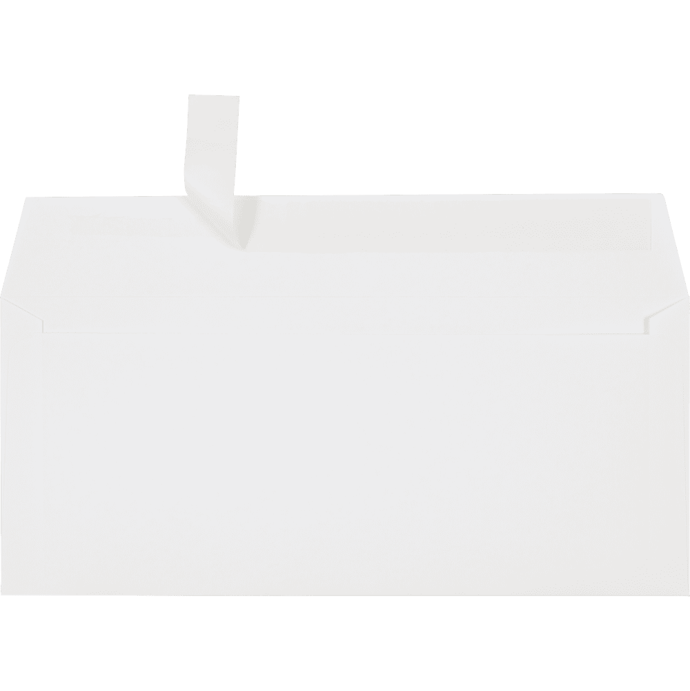LUXPaper #10 Regular Envelopes, 4 1/8 x 9 1/2, White, 50/Pack