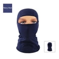 thumbnail image 4 of Eoperou Unisex Riding Hat One-piece Design Quick Dry Solid Color Full Face Windproof Spring Autumn Sunscreen Face Cover Scarf Hat for Hiking Fishing Snowboard Ski, 4 of 8