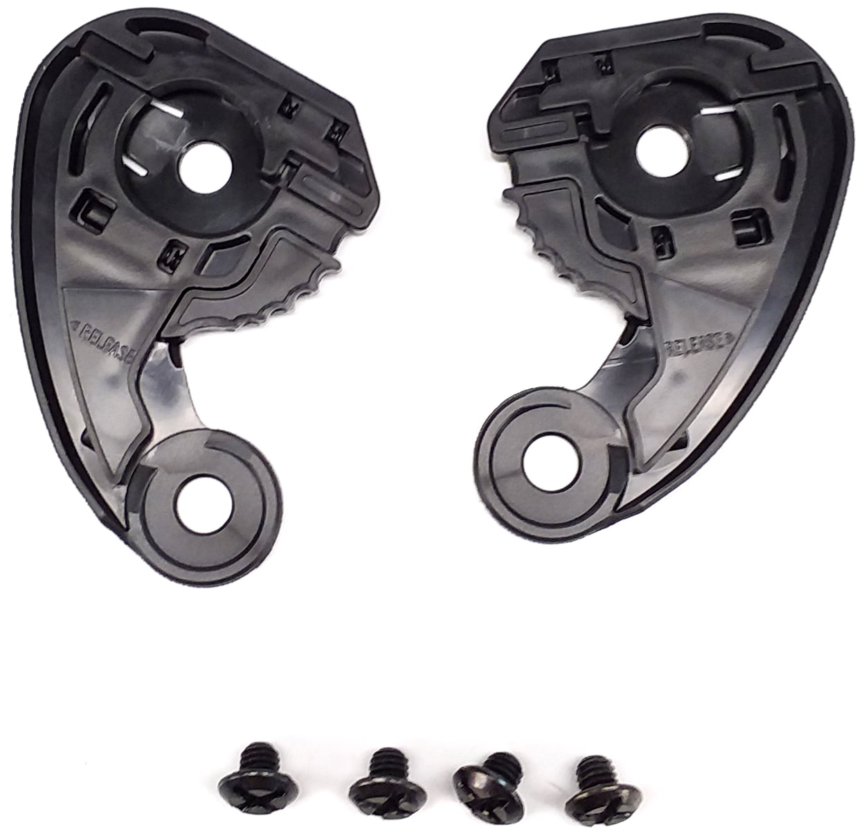 Icon Airmada Helmet Optics Shield Pivot/Base Plate Kit Black
