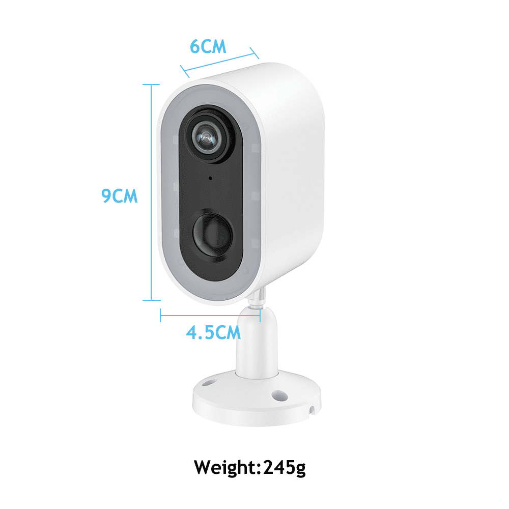 Jennov 2K Security Cameras Wireless Outdoor, 2.4G WiFi Battery Powered with Solar Panel, Motion detection, Night Vision