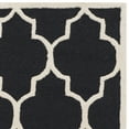 thumbnail image 4 of SAFAVIEH Cambridge Kevin Geometric Wool Runner Rug, Black/Ivory, 2'6" x 14', 4 of 6