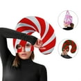 thumbnail image 2 of Candy Cane Christmas Hat Holiday Costume Striped Outfit Halloween Party Cosplay Themed Accessories, 2 of 9