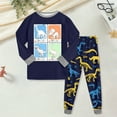 thumbnail image 2 of eczipvz Baby Boy Outfit Boys Boys Christmas Pajamas Set 95% Cotton Pjs Navy,3-4 Years, 2 of 5