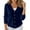 Blue 2, variant on Lixiuxyad Womens Cardigans Fall Winter Cardigan Button Down Sweater Casual Comfortable Commute Solid Color Top,Black