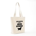 thumbnail image 7 of CafePress - Life Is Better With A Golden Retriever Tote Bag - Unisex Canvas Tote Bag, Beige, 1-Piece, 7 of 7