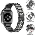 thumbnail image 3 of Bling Strap + Case for Apple Watch Series 10/9/8/7/6/5/4/3/2/1/SE Band Jewelry Iwatch 44 45mm 46 49mm Metal Wristband, 3 of 6