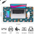 thumbnail image 5 of Long Mouse Pads for Desk,Boxer Dog Pitbull Terriers Dog and Sushi Desk Mats on Top Of Desks, Desk Mouse Pad Extra Large with 3mm Non-Slip Base and Stitched Edge for Gaming,Office,Work,Home 31.5"x15.7", 5 of 6
