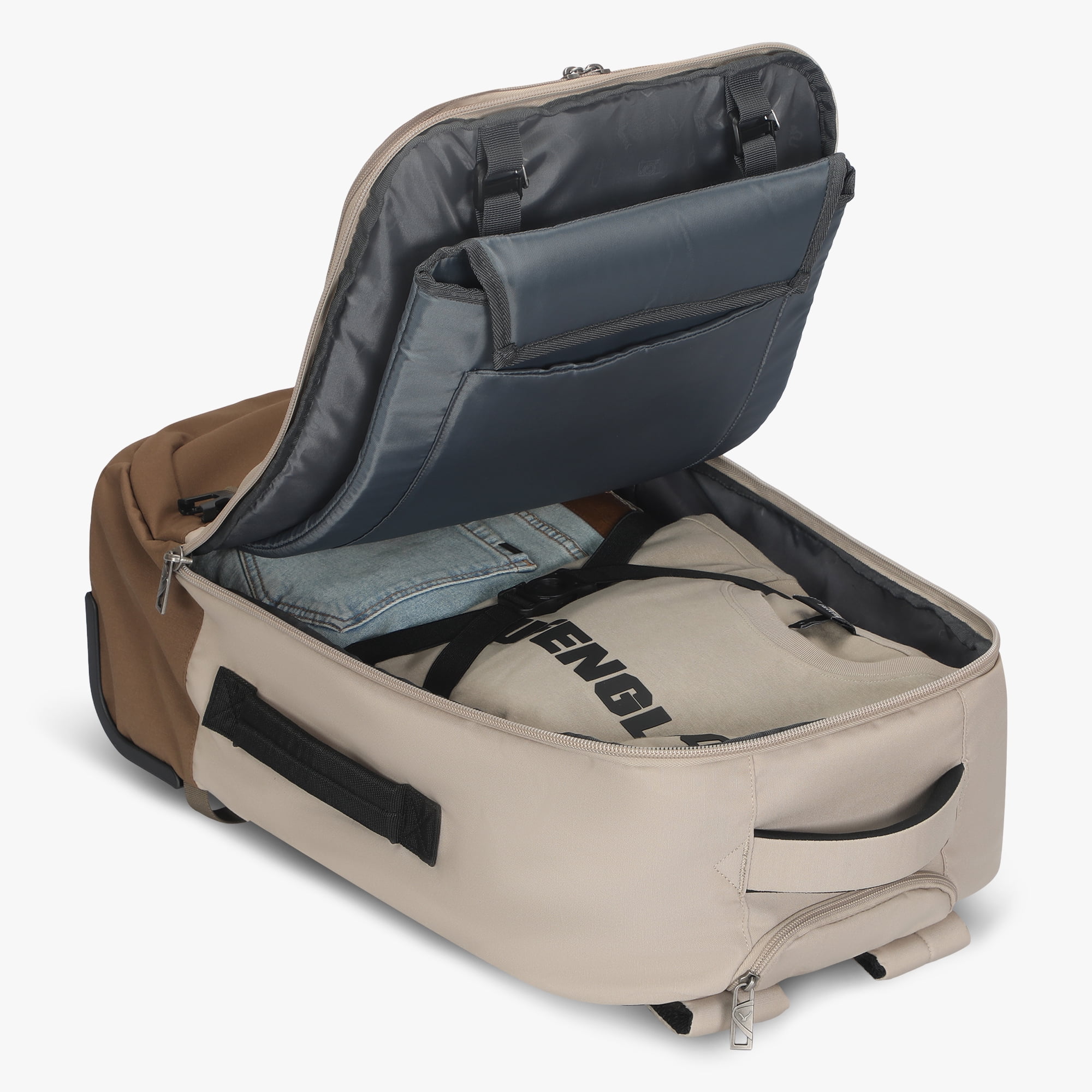 Convertible Wheeled Laptop Carry-On Bag (42L) – Hynes Eagle – Beige