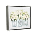 thumbnail image 3 of Stupell Industries Farmhouse Rose Blossom Bouquets Varied Country Jars Graphic Art Luster Gray Floating Framed Canvas Print Wall Art, Design by Lettered and Lined, 3 of 5