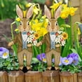 thumbnail image 4 of HuiXinOu Easter Bunny and Egg Garden Stake, Dwarf Figurine with Ground Insert, Outdoor Yard and Courtyard Festival Decoration, Spring Home Decor, 4 of 6