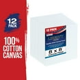 thumbnail image 2 of U.S. Art Supply 8 X 8 inch Professional Artist Quality Acid Free Canvas Panel Boards for Painting 12-Pack (1 Full Case of 12 Single Canvas Board Panels), 2 of 6