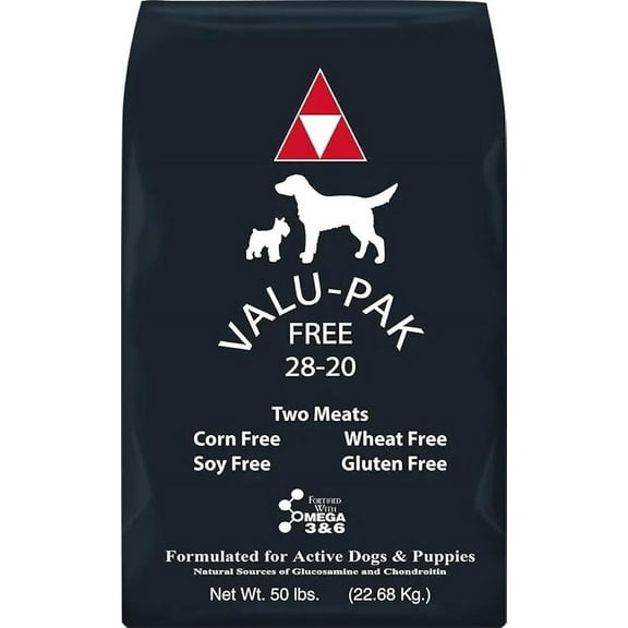 Valu-Pak Free 28-20 Dry Dog Food 50 lbs gluten free