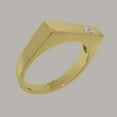thumbnail image 3 of LBG British Made 14k Yellow Gold Real Genuine Diamond Mens Band Ring - 33 size options - Size 5.75, 3 of 6